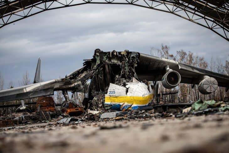 Wreckage of the An-225 Mriya