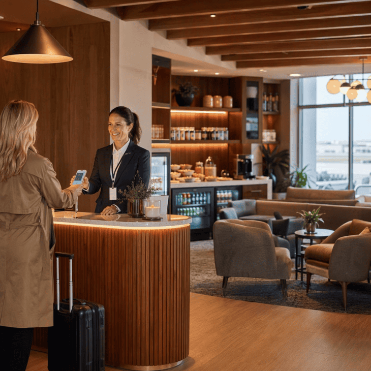 A pay-per-visit lounge sells the one thing every traveler with a delay wants: a door that closes.