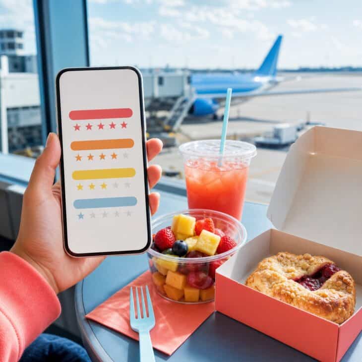 A quick score for taste, price, and portability turns lunch into an interactive mini review.