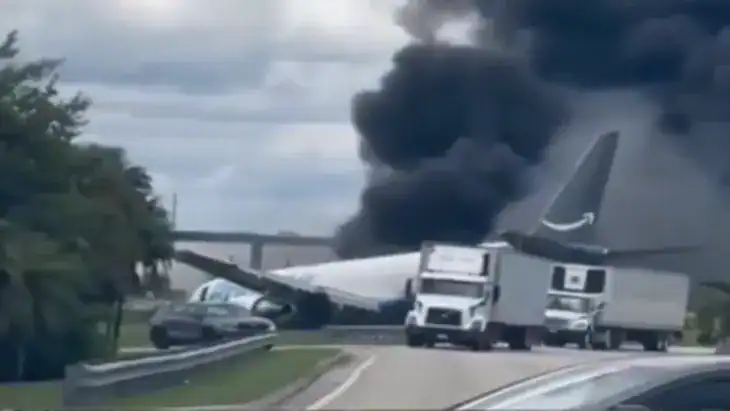 amazon cargo plane crash miami