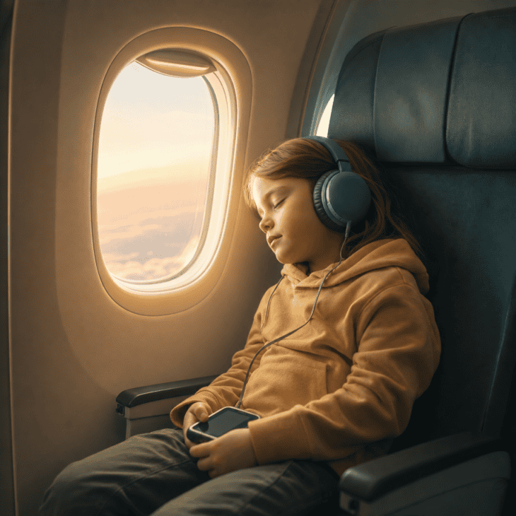 Audio buys the same quiet as a screen without the screen.