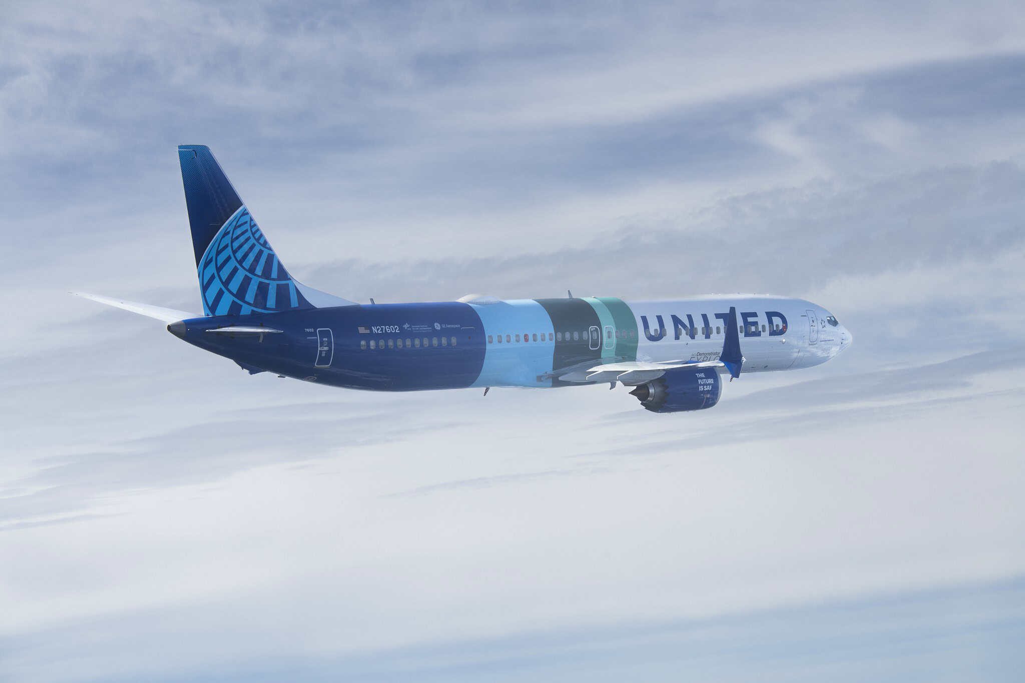 Boeing 737 MAX 10 ecoDemonstrator in flight