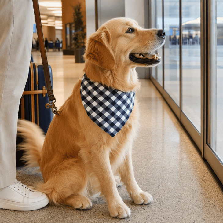 The dog's reunion reaction is often the best part of the homecoming.