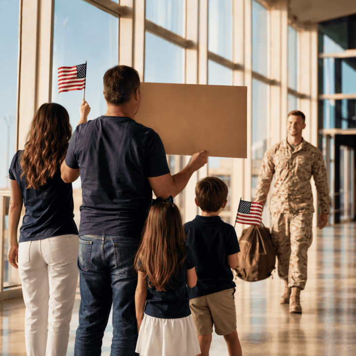 After a deployment, familiar faces and a calm plan matter more than any surprise.