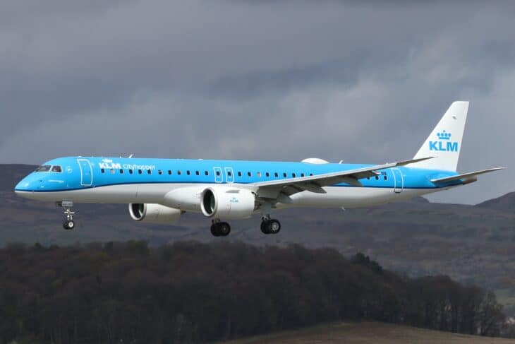 KLM Cityhopper Embraer E195-E2 PH-NXC at Glasgow Airport