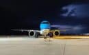 KLM Embraer E195-E2 PH-NXE under storm clouds