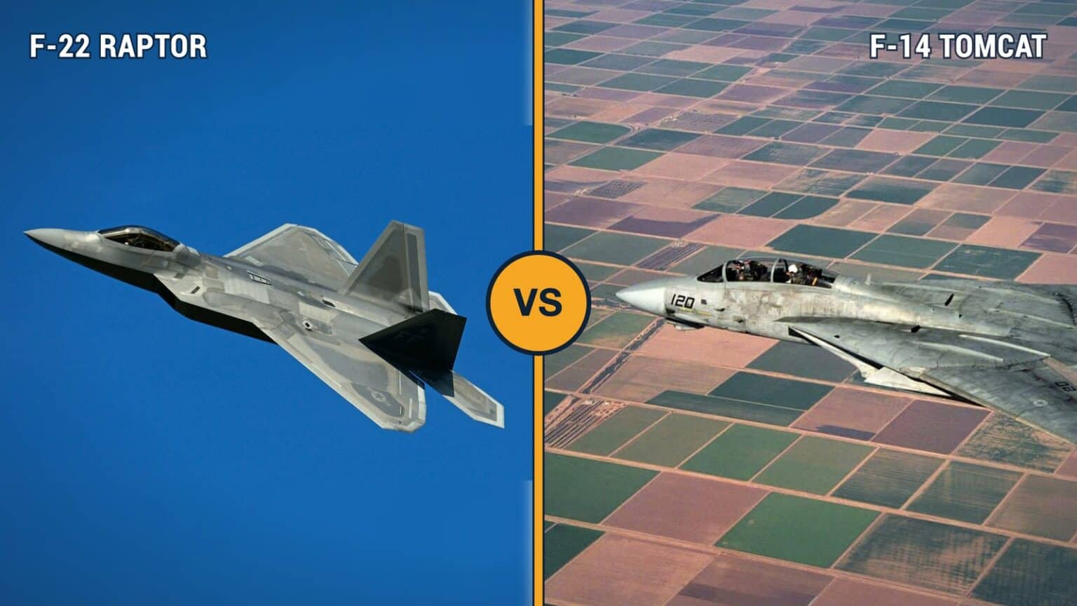F-22 vs F-14: Why the Faster Tomcat Would Still Lose to the Raptor