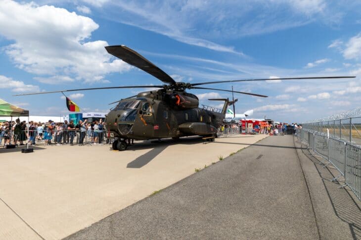 German Air Force Sikorsky CH-53G heavy-lift helicopter, serial 84+63, at the ILA Berlin Air Show 2024