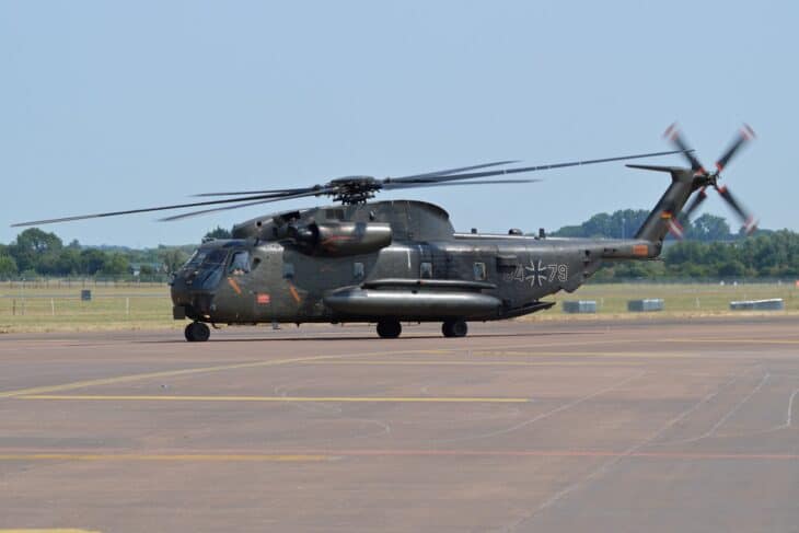 Sikorsky CH-53GS heavy-lift helicopter of Luftwaffe Helicopter Wing 64, serial 84+79