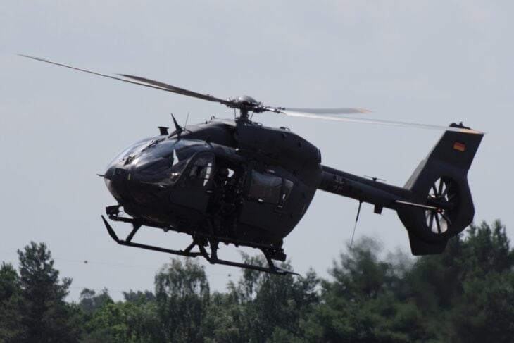 Airbus H145M LUH light helicopter of the German Air Force, serial 76+09, at Holzdorf air base