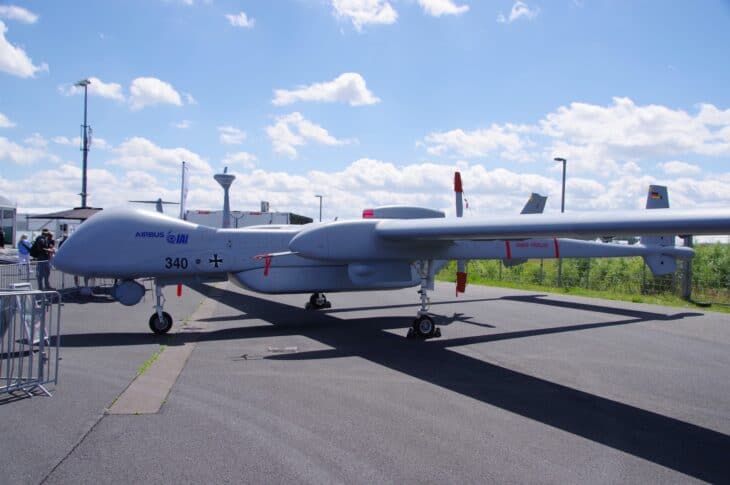 IAI Heron TP long-endurance surveillance drone marked 340, operated for the German Air Force