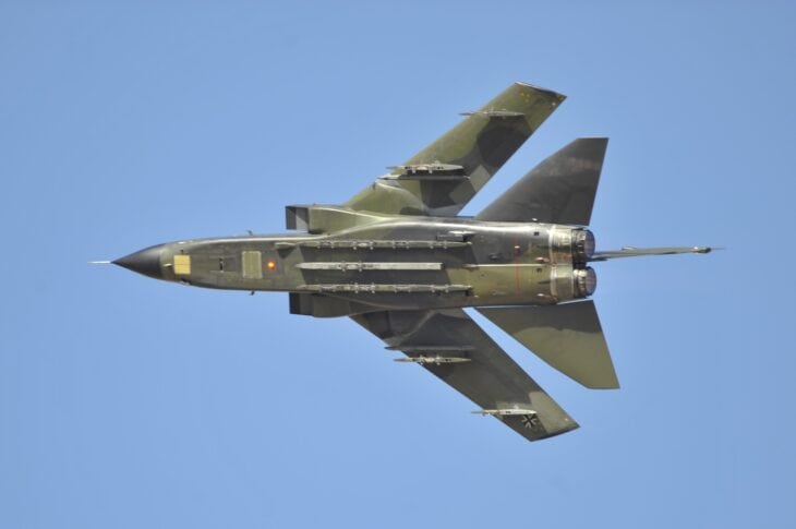 German Luftwaffe Panavia Tornado performing a flypast at Holloman Air Force Base, New Mexico