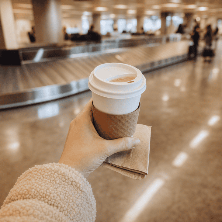 A traveler's usual coffee order is a small gift that shows you remember the details.
