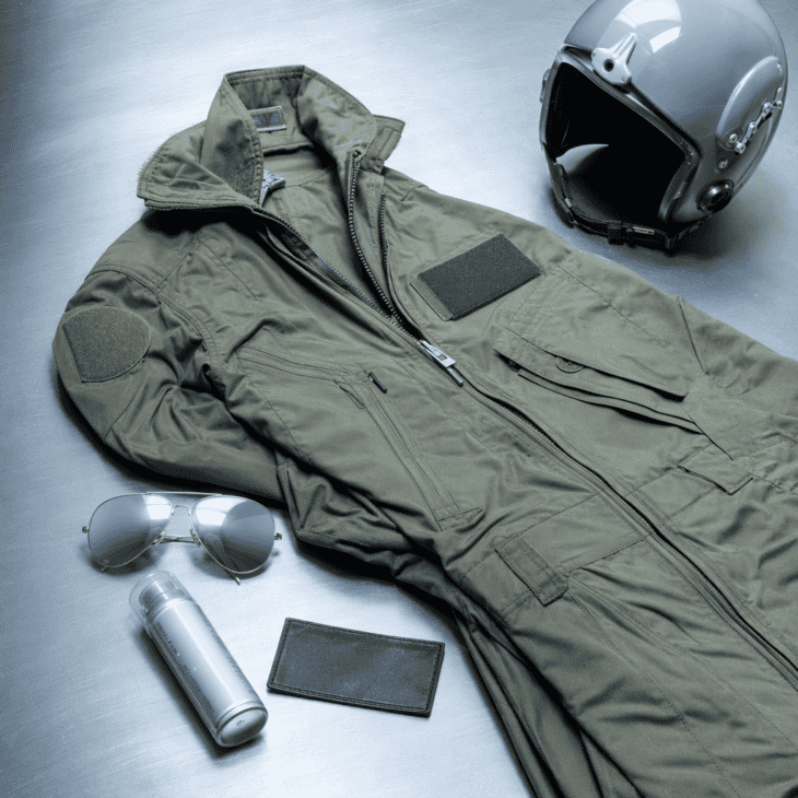 Cool silver accents and blond hair turn the standard flight suit into Iceman.