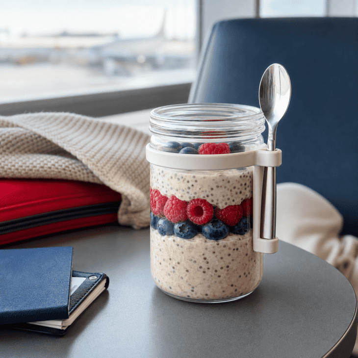 Overnight oats put a complete chilled breakfast into one jar prepared the evening before.