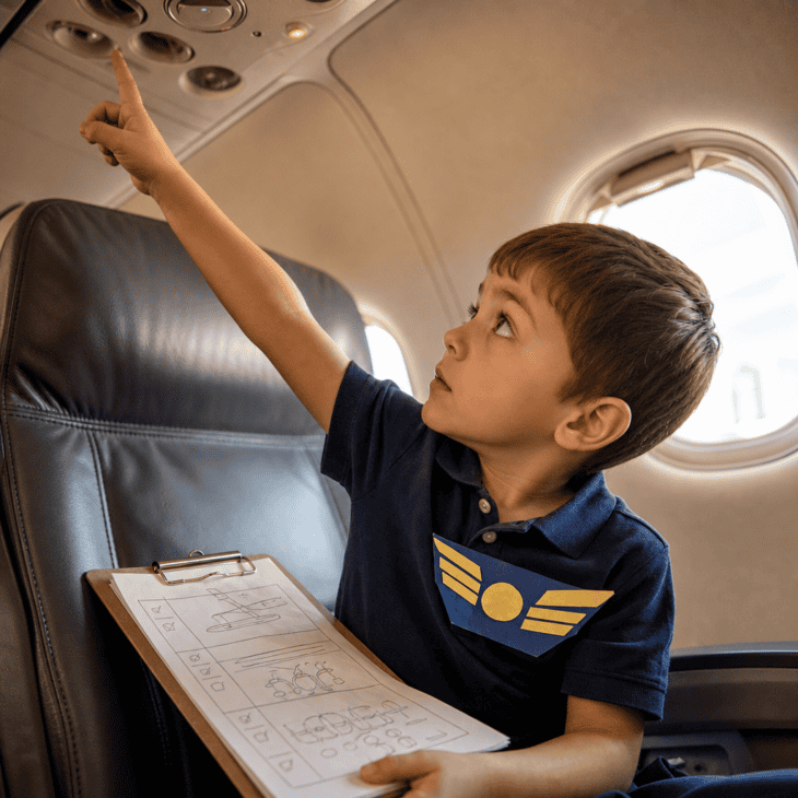 A homemade badge and a checklist give a restless child an official job.