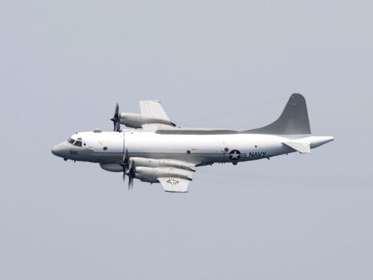Lockheed EP-3E Aries II of squadron VQ-1 in flight