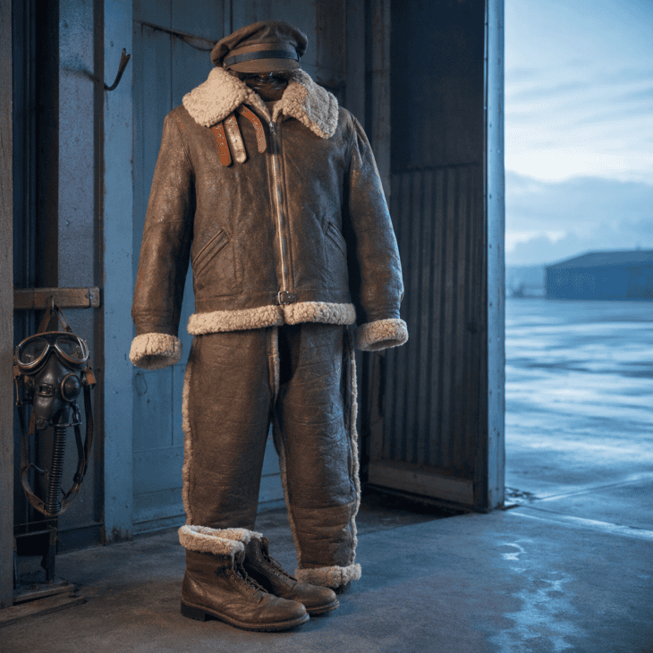 Sheepskin jackets kept bomber crews alive in unheated cabins at high altitude.