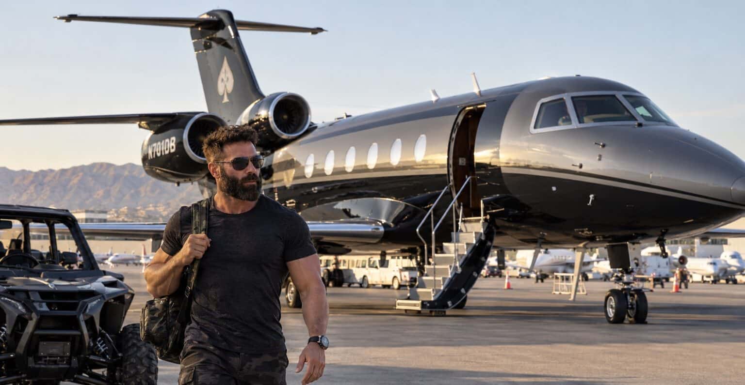 Dan Bilzerian and his private jet