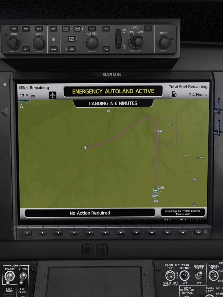 Garmin Autoland for KingAir5