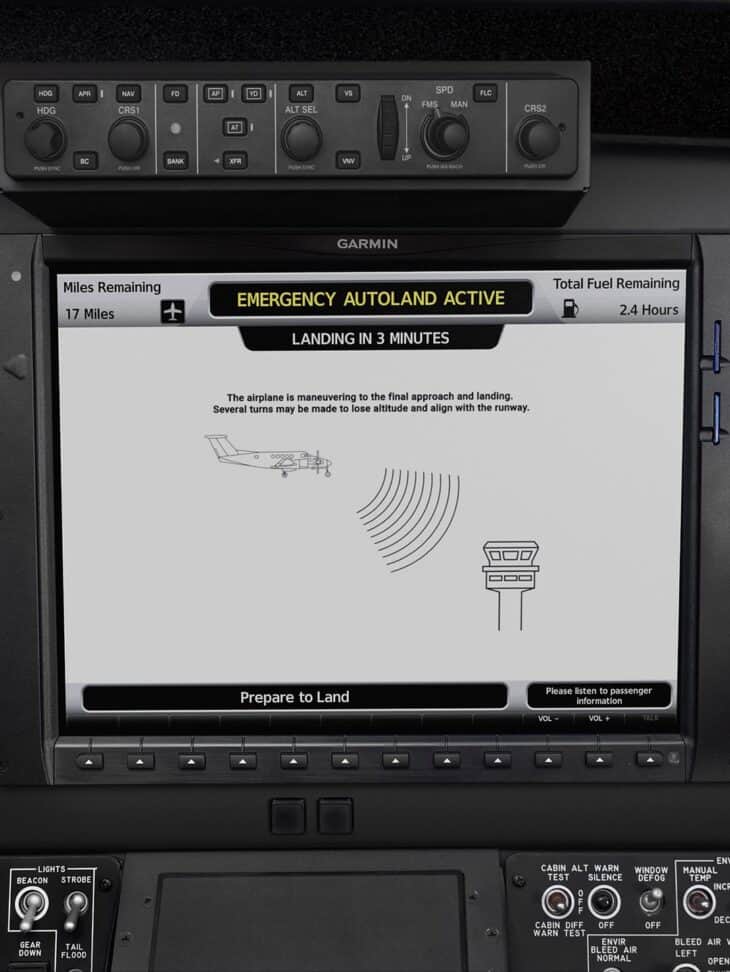 Garmin Autoland for KingAir6