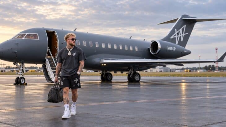 Jake Paul and his private jet