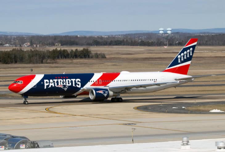 N36NE New England Patriots Boeing 767-323-ER