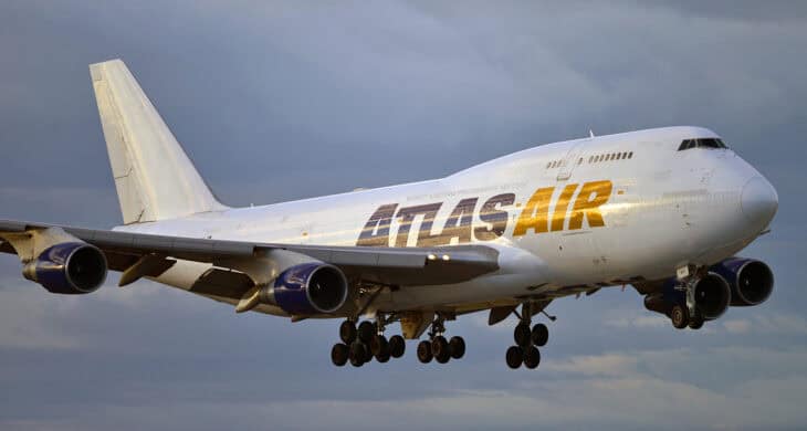 N471MC Atlas Air Arrives At Anchorage Airport