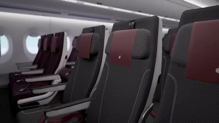 Qatar A350 Economy seats