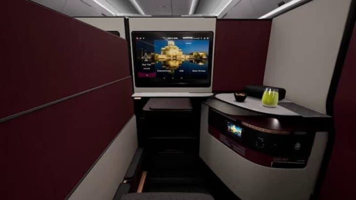 Qatar Airways Business Class Qsuite on the A350