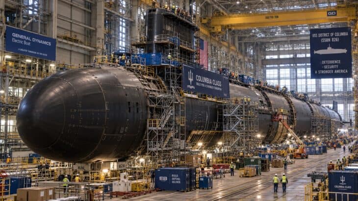 USS District of Columbia under construction