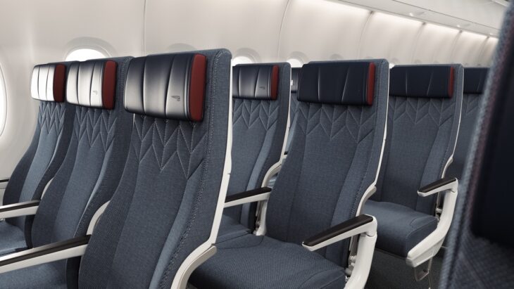 World Traveller (economy) seats on British AIrways A380