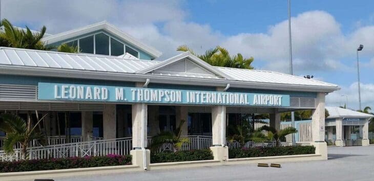 Terminal building of Leonard M. Thompson International Airport at Marsh Harbour, Abaco