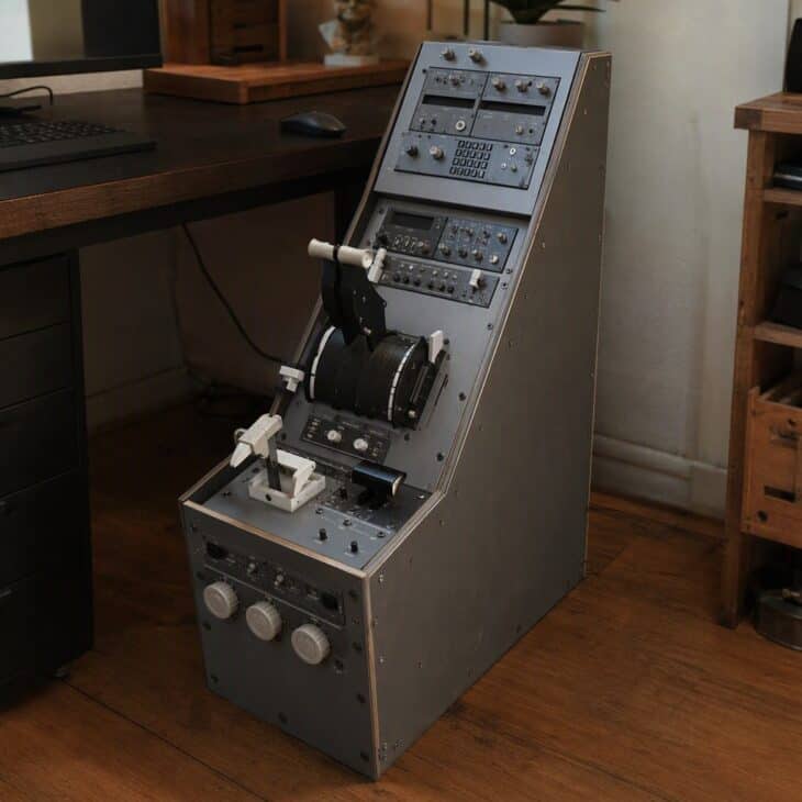 A pedestal brings the throttle, flaps and radios together in one place.