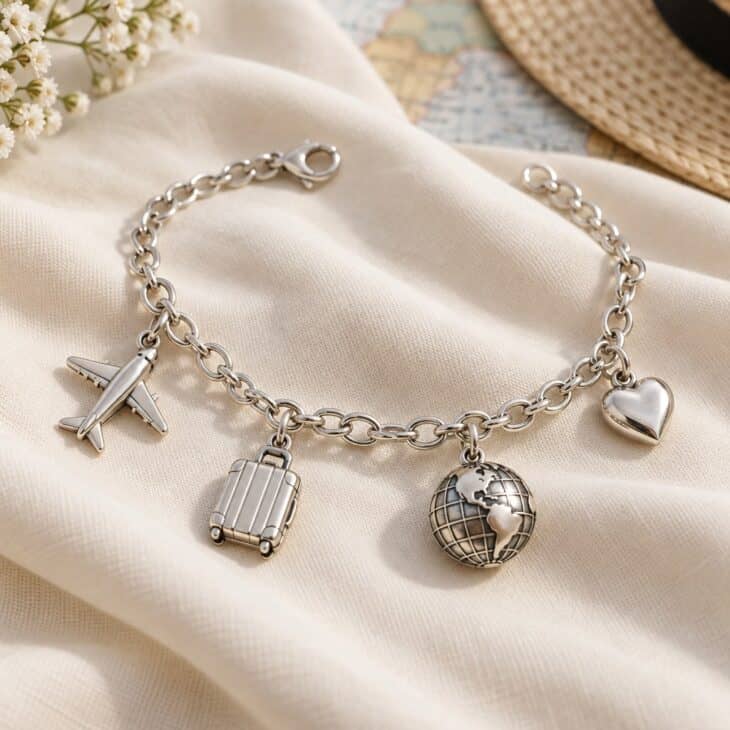 A charm bracelet can grow with every trip.