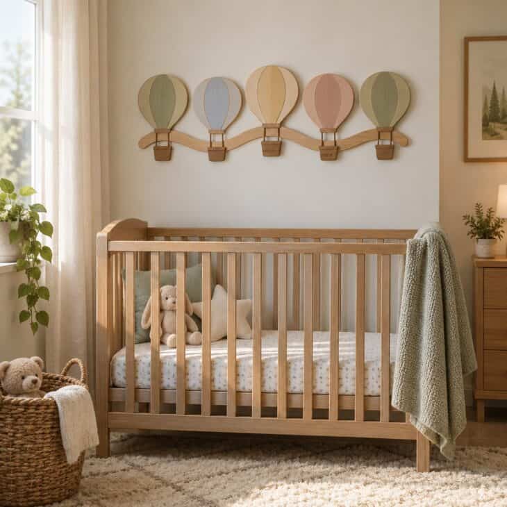 A name sign gives the room an anchor that moves with the child.