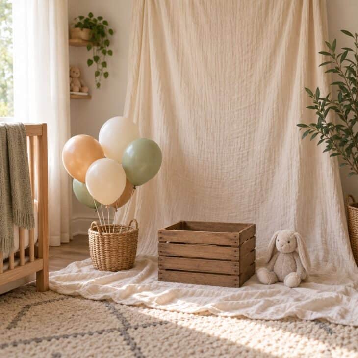 A fixed corner makes monthly photos easy.