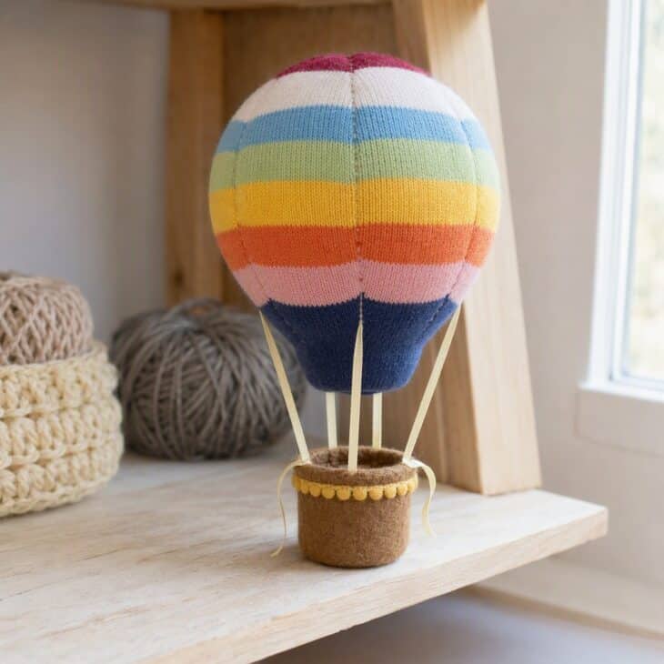 A striped sock is already the right shape for a soft balloon.