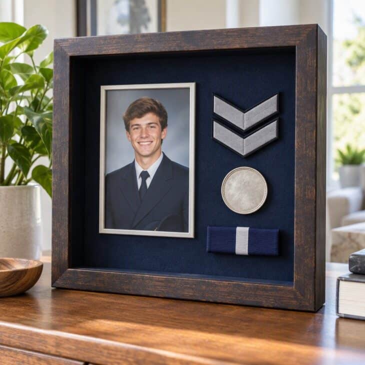 A graduation box marks the day it all begins.