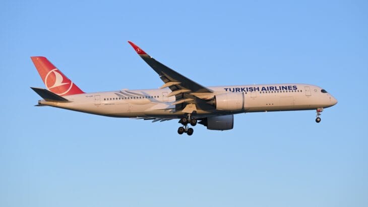 Turkish Airlines Airbus A350-900 TC-LGR on final approach
