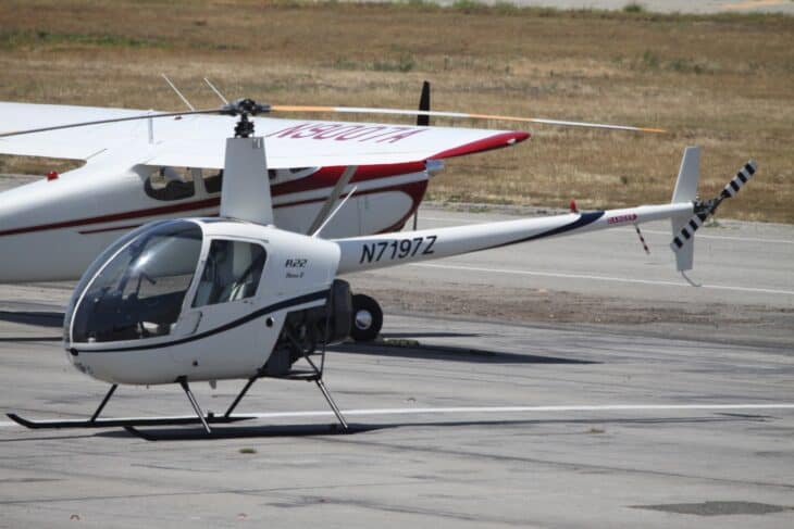 Robinson R22 Beta II N7197Z parked on the ramp