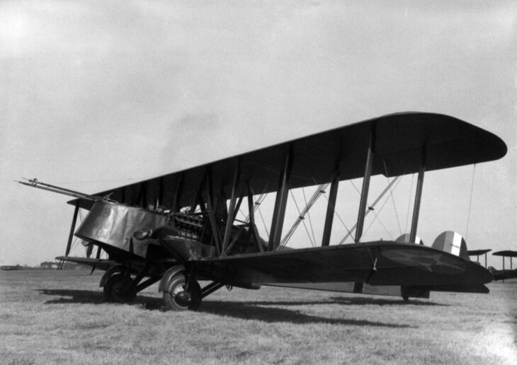 Martin MB-2 bomber parked on grass at NACA Langley in 1924