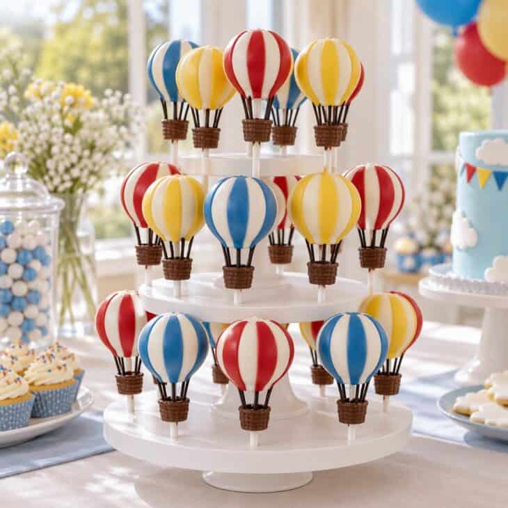 Edible balloons double as dessert and decor.