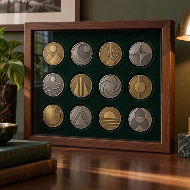 A coin case gives every challenge coin its own spot.