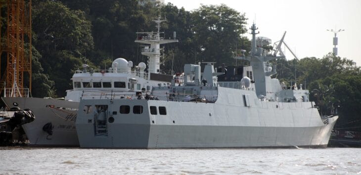 Type 056A corvette 594 pierside