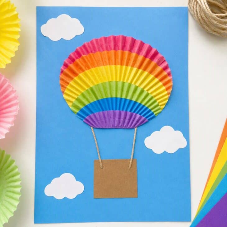 Pleated liners give the balloon a ribbed, rounded look.
