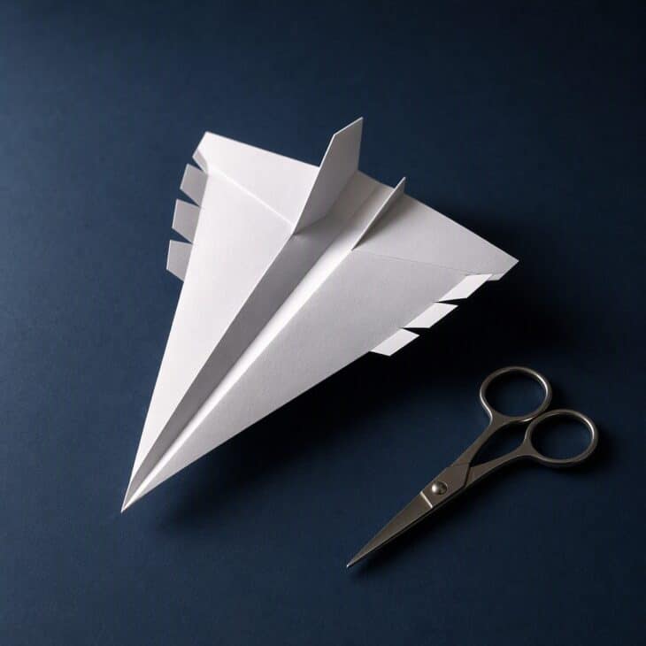 Short cuts turn the back of each wing into a flap you can bend on its own.