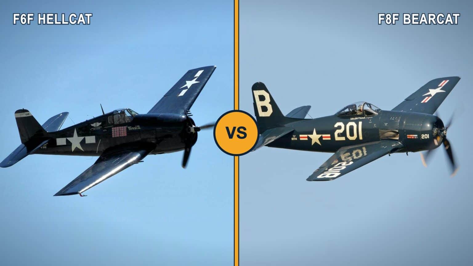 F6F Hellcat vs F8F Bearcat: The Fighter That Won the War vs the One That Missed It