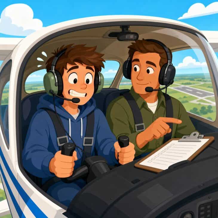 Every pilot started in the right seat.