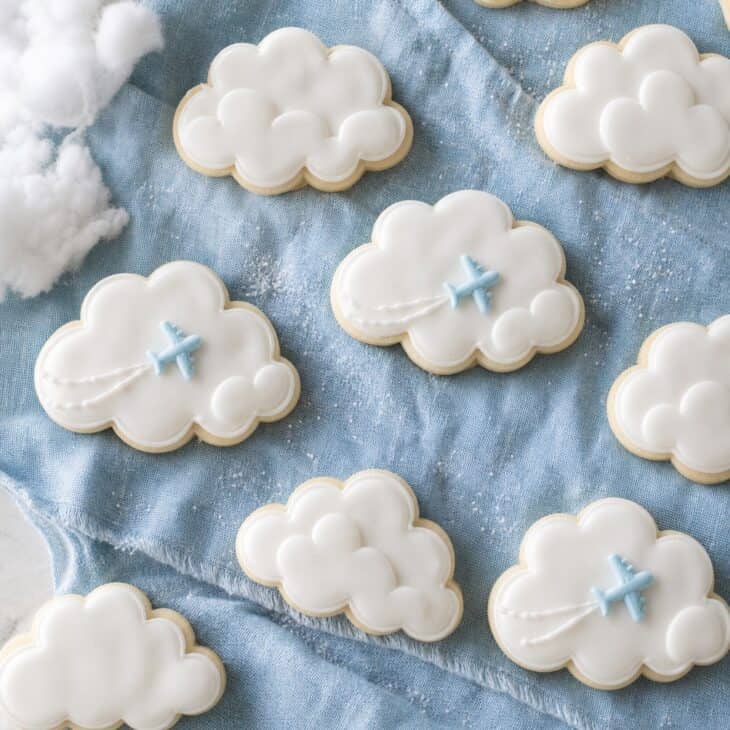 Cloud cookies fill the gaps on a platter and hide every wobble.
